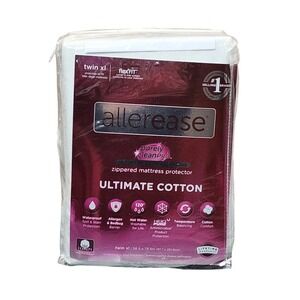 Allerease Purely Clean Pro Twin XL Zippered Mattress Protector Ultimate Cotton